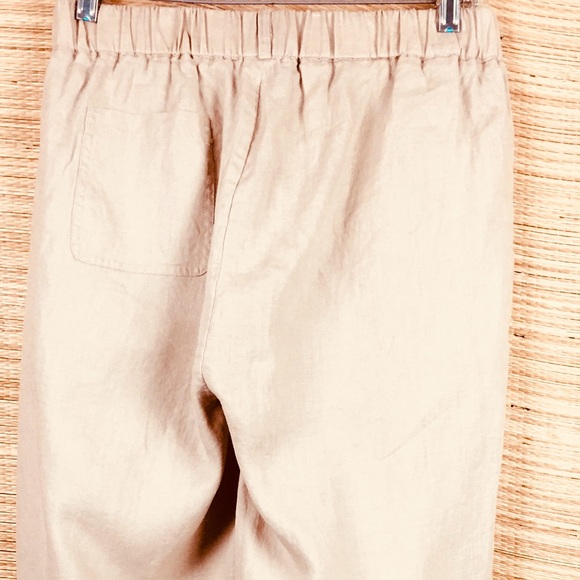 QUINCE New With Tag 100% Organic Linen Pants In The Color Of Driftwood. Size S - Picture 8 of 13